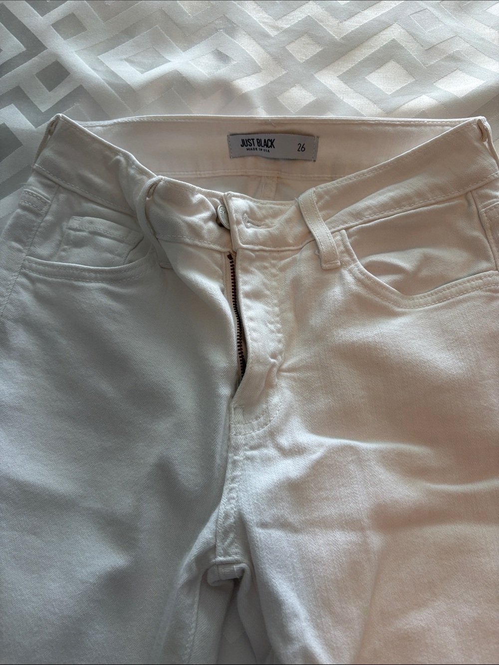 Just Black White Skinny Jeans for Men